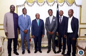 President Boakai Receives Liberia Football Association Leadership; Advances National Football Development