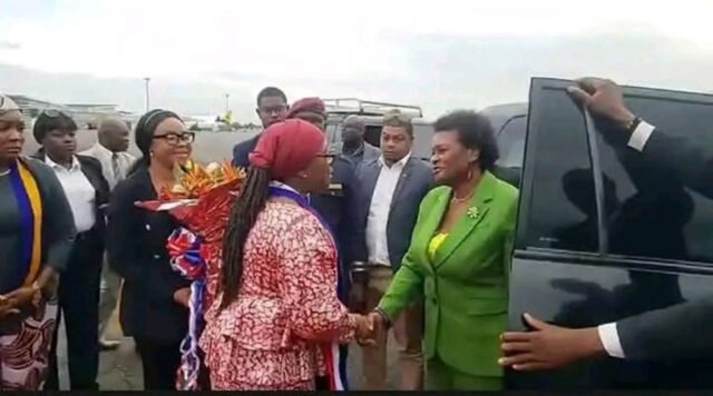 Barbadian President in Liberia