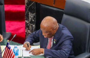 Pres Boakai Joins Regional Leaders in Signing ECOWAS 50th Anniversary Declaration in Lagos