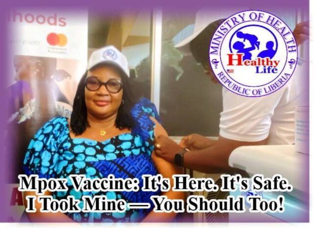 Minister of Health taking the Mpox Vaccine