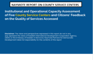 NAYMOTE Urges Gov’t to Make County Service Centers more Functional