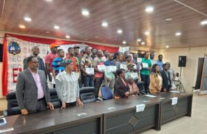 NEC Liberia Certificates 26 Newly – Trained BVR Kits Technicians