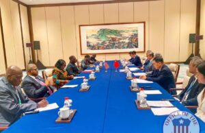 VP Koung Lobbies More Support to Liberia in a High-Level Meeting in China