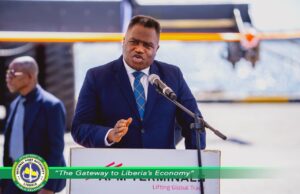 VP Koung Commissions Night time Navigational Aid and Marine Equipment at Freeport of Monrovia