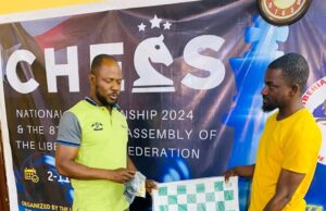 Liberia Chess Federation Boosts Ties with SWAL Through Donation