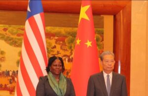 President Pro-Tempore Karnga-Lawrence Meets Top Chinese Lawmaker, Seeks Support for Capitol Building Renovation