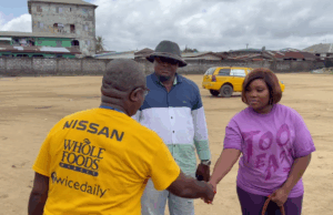 Deputy Minister Kruah Brings Relief to District #13 School, Donates 100 Chairs and Pledges to Improve Sanitation