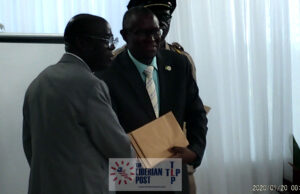 Chief Justice Gbeisay Presents Liberia’s Constitution to ECOWAS Court President