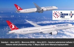 Turkish Airlines to Launch Istanbul–Monrovia Route in May 2026