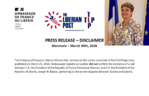 French Embassy Refutes Report of Macron–Boakai Call on Liberia–Guinea Border Tensions