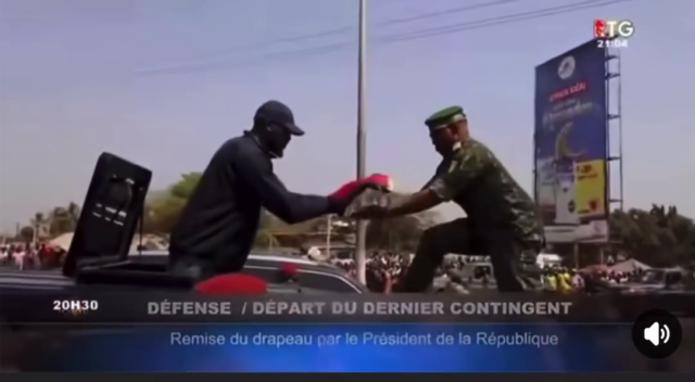 Mamady Doumbouya sending his soldiers off
