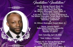 Weah Reburies Father, Calls for Unity as Political Undercurrents Emerge