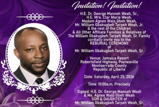 Weah Reburies Father, Calls for Unity as Political Undercurrents Emerge
