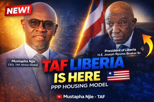 Mr. Mustapha TAF Njie announces his arrival in Liberia