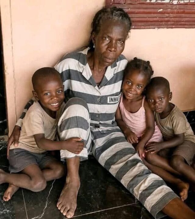 Grandma Mary Giah picture here with the three kids that she slaughtered