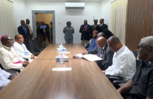 President Boakai Visits Catholic Archdiocese, Mourns Two Fallen Priests