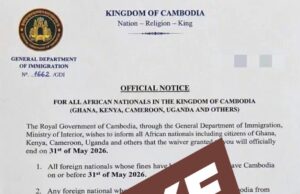Liberia Rejects Fake Cambodian Immigration Notice, Says 38 Stranded Citizens Granted Waivers