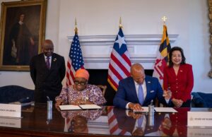 Liberia, U.S. State of Maryland Sign Historic First-Ever State-to-Nation Partnership
