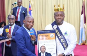 Ngafuan Honored as ‘Father of the Year’ by THT Church