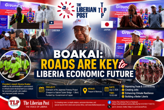 Boakai Says Roads Are Key to Liberia’s Economic Future
