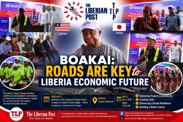 Boakai says roads are key to Liberia's economic future