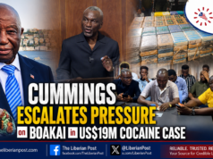 Cummings Escalates Pressure on Boakai, Seeks International Probe into US$19.2 Million Cocaine Investigation