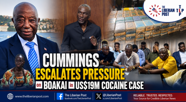 Cummings mounts pressure on Boakai in cocaine case