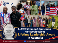 ALCOD Eminent Chairman Wettee Receives Lifetime Leadership Award in Australia, Calls for Greater Diaspora Unity and Nation-Building
