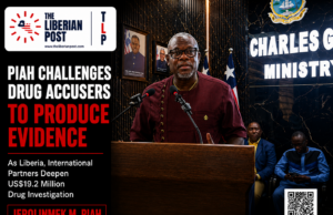 Piah Challenges Drug Accusers to Produce Evidence As Liberia, International Partners Deepen US$19.2 Million Drug Investigation