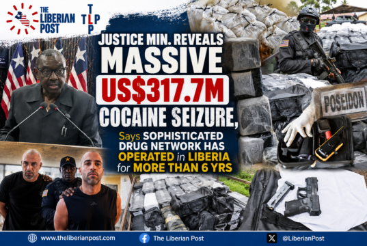Justice Minister Reveals Massive US$317.7 Million Cocaine Seizure, Says Sophisticated Drug Network Has Operated in Liberia for More Than Six Years