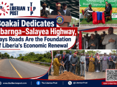 Boakai Dedicates Gbarnga–Salayea Highway, Says Roads Are the Foundation of Liberia’s Economic Renewal