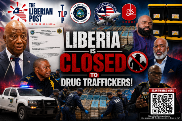 President and IG Coleman have said that Liberia is closed to drug traffickers