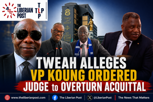 Tweah alleges VP ordered judicial action