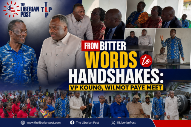 Wilmot Paye and VP Koung meet