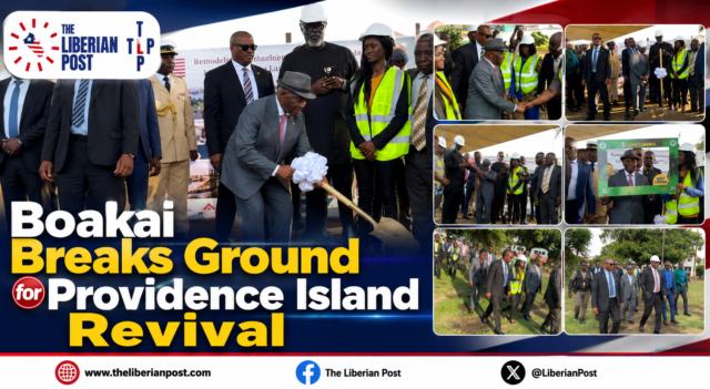Boakai Breaks Ground for Providence Island Revival