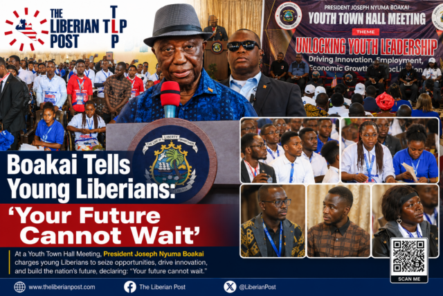 Boakai addresses youth at town hall