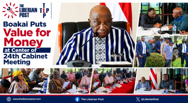 Boakai put value for money at heart of 24th Cabinet Meeting