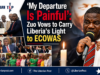 ‘My Departure Is Painful’: Zuo Vows to Carry Liberia’s Light to ECOWAS