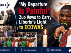 ‘My Departure Is Painful’: Zuo Vows to Carry Liberia’s Light to ECOWAS
