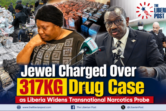 Jewel Charged Over 317KG Drug Case as Liberia Widens Transnational Narcotics Probe