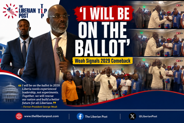 Former President Weah promised to be on the ballot in 2029