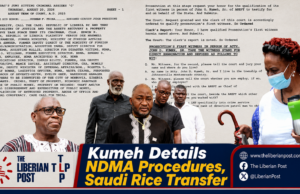 Kumeh Details NDMA Procedures, Saudi Rice Transfer
