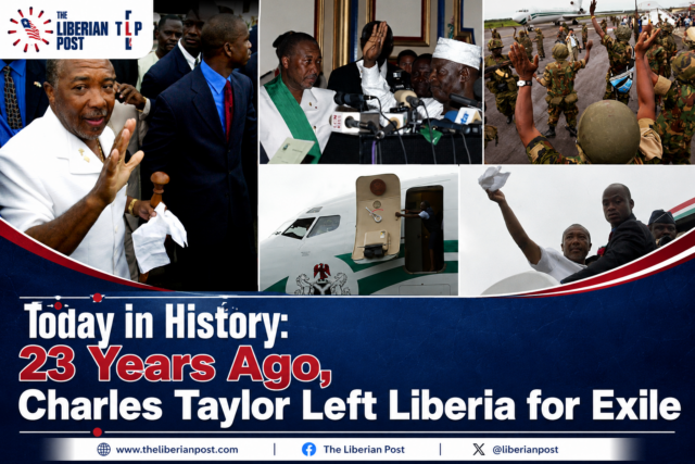 Today in History, Taylor’s Exile Departure