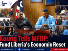 Koung Tells MFDP: Fund Liberia’s Economic Reset
