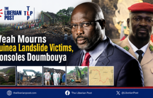 Weah Mourns Guinea Landslide Victims, Consoles Doumbouya