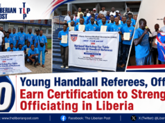 20 Young Handball Referees, Officials Earn Certification to Strengthen Officiating in Liberia