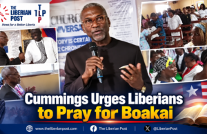 Cummings Urges Liberians to Pray for Boakai, Says President’s Success Means Less Suffering