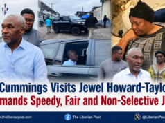 Cummings Visits Jewel Howard-Taylor, Demands Speedy, Fair and Non-Selective Justice