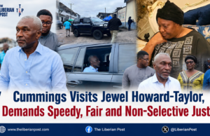Cummings Visits Jewel Howard-Taylor, Demands Speedy, Fair and Non-Selective Justice