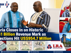 Liberia Closes In on Historic US$1 Billion Revenue Mark as Collections Hit US$954.7 Million
